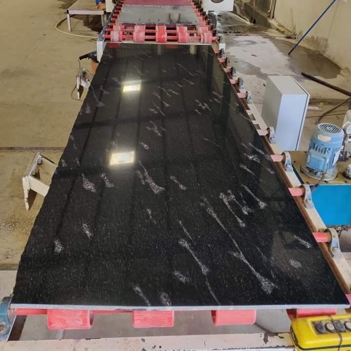 Fish Black Granite Slab